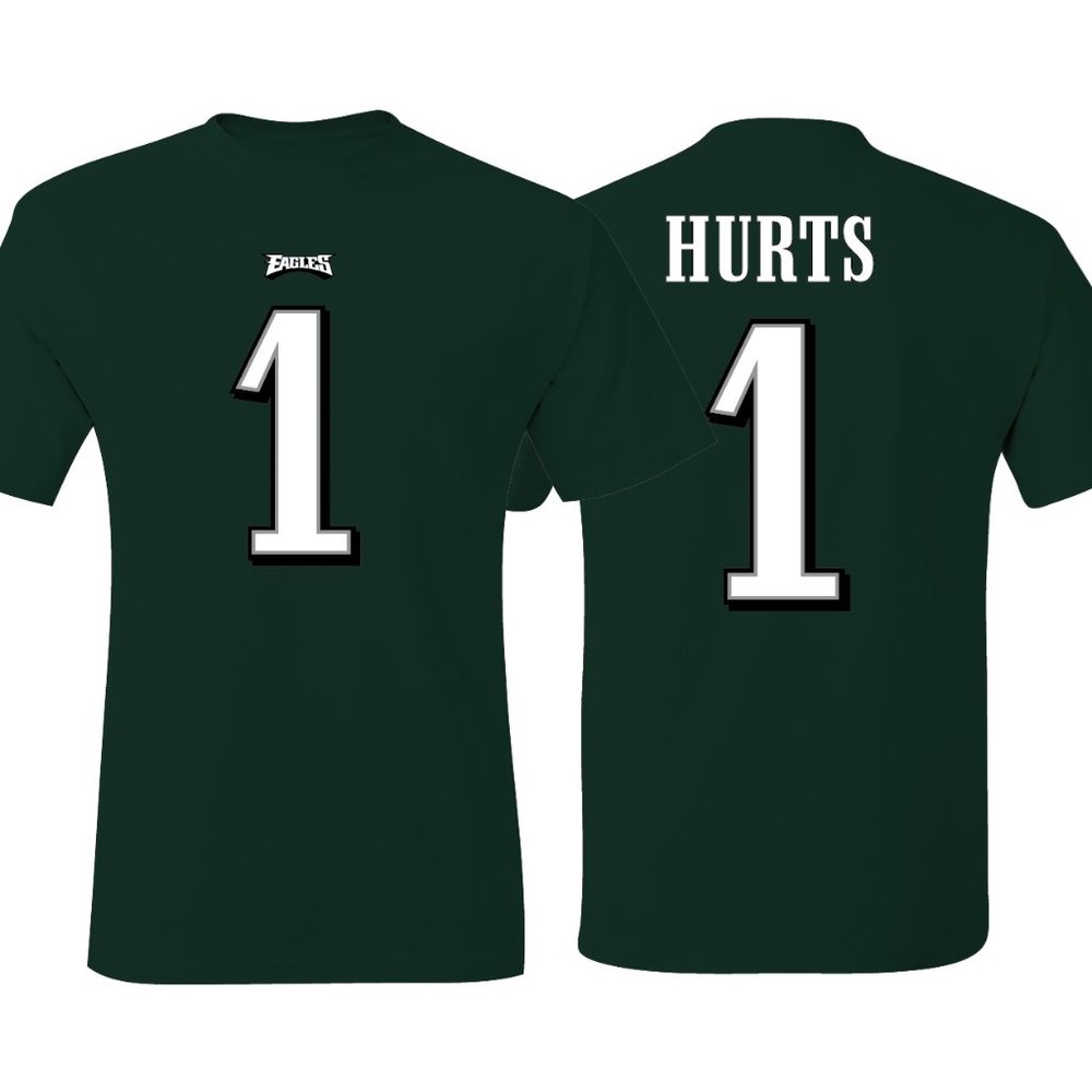 Philadelphia Eagles Jalen Hurts Super Bowl LIX Jersey T-Shirt